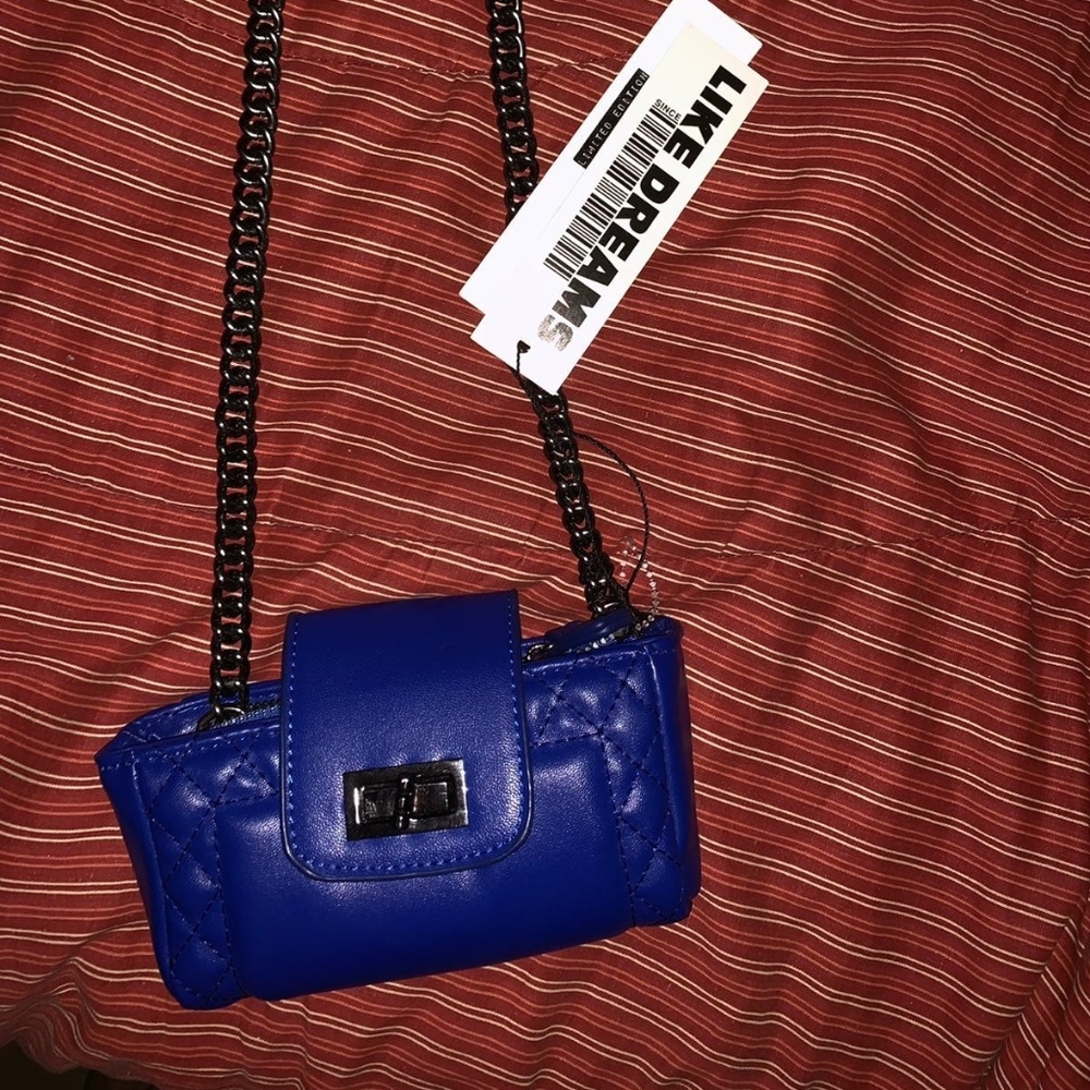 Royal blue mini purse